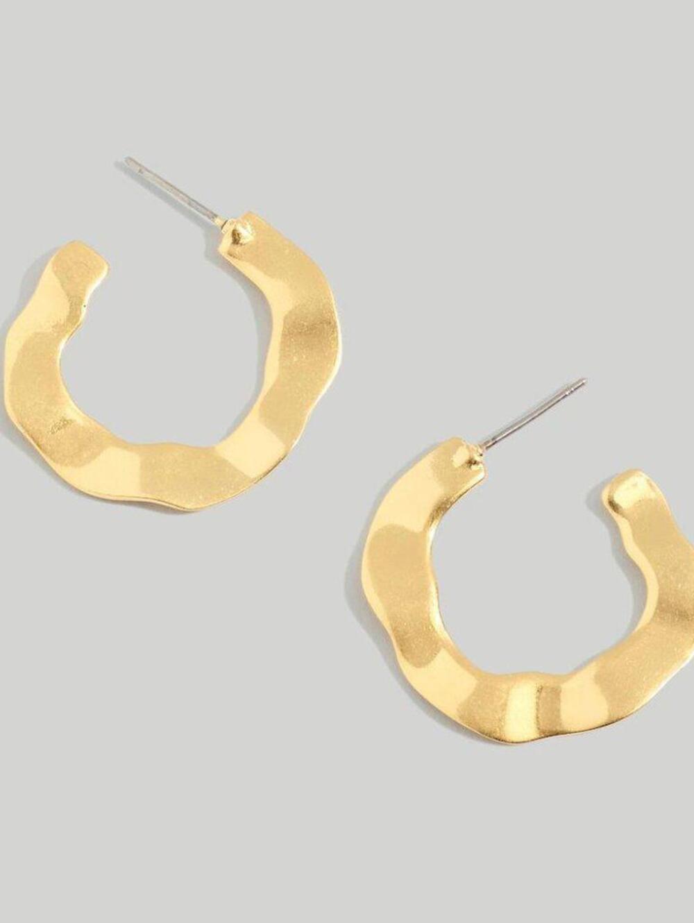 Madewell Wavy Medium Hoop Earrings